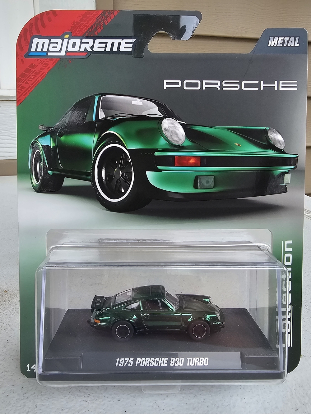Majorette 1975 Porsche 930 Turbo Green 1:64 Collector Series Diecast NEW